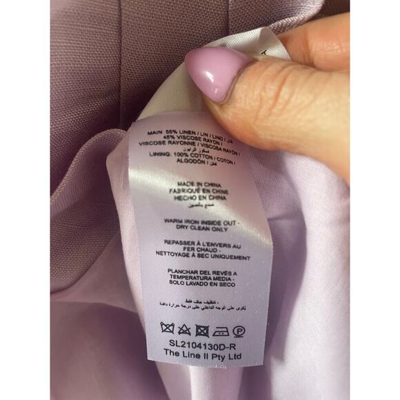 NWT Significant Other Lola Lilac Mini Linen Blend Dress Size 2 - Picture 10 of 13